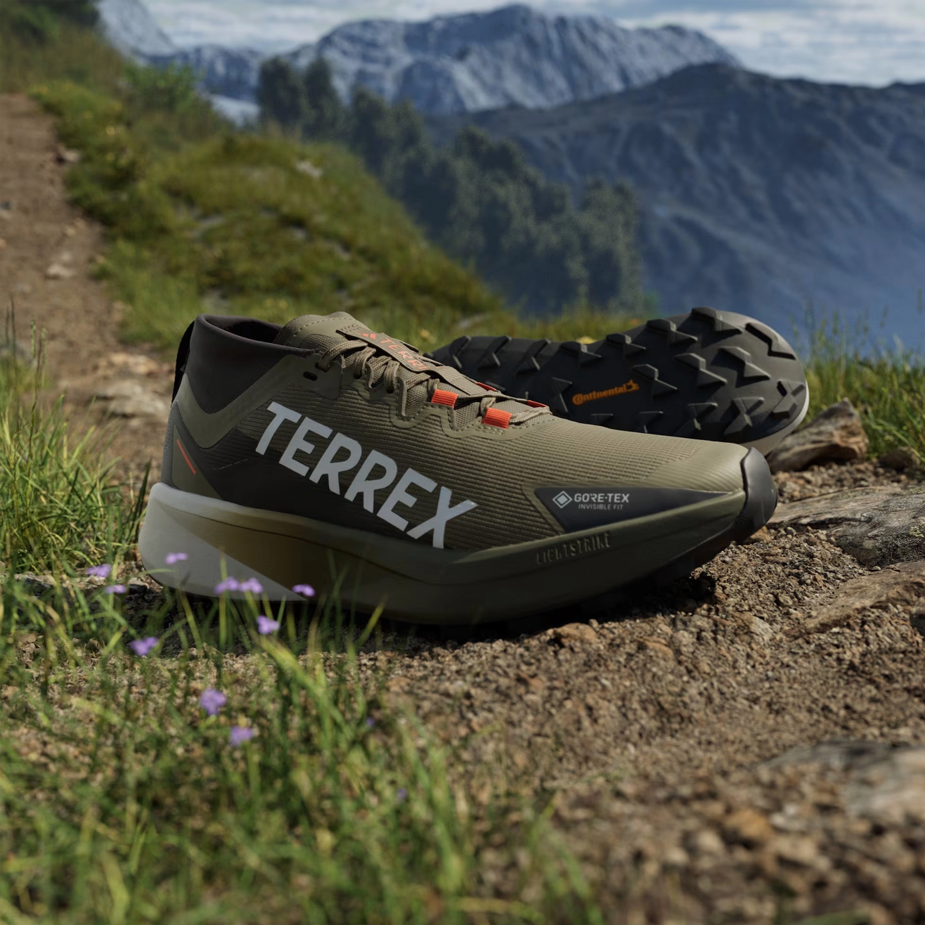 Adidas Terrex Trail Running Shoes Agravic Black / Green Comfort Technology Standing Comfort