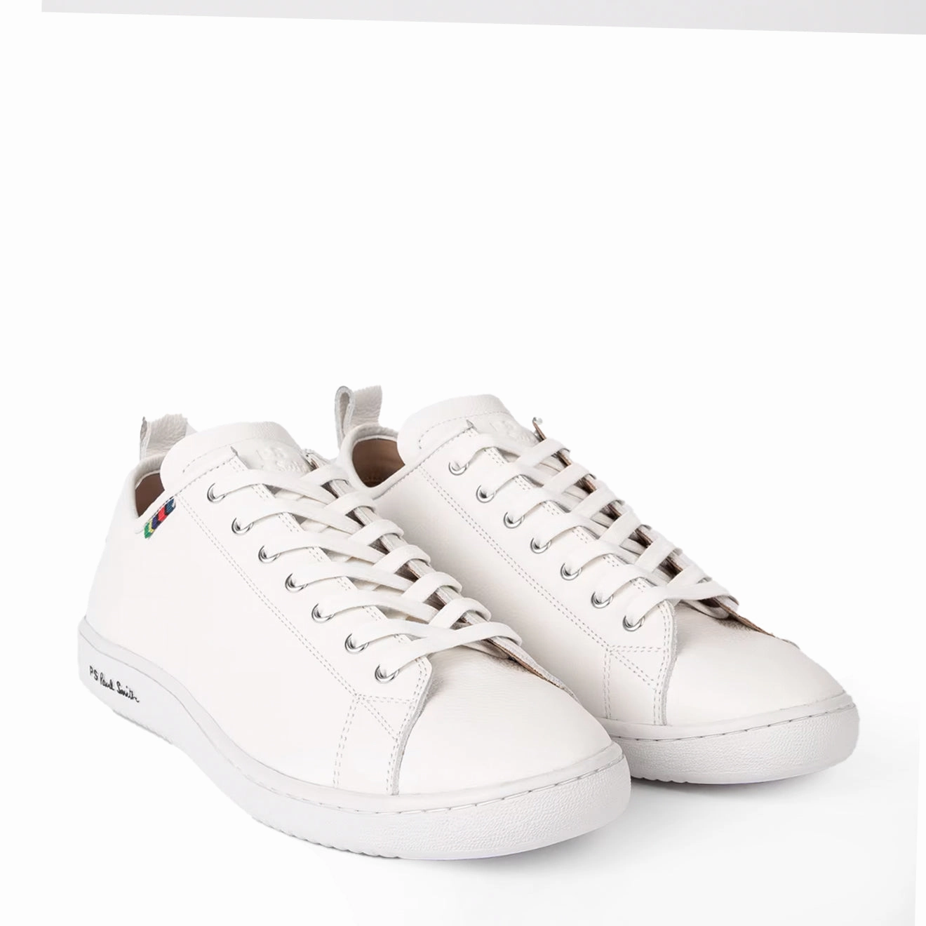 Modern Classic Paul Smith Leather Miyata Trainers White