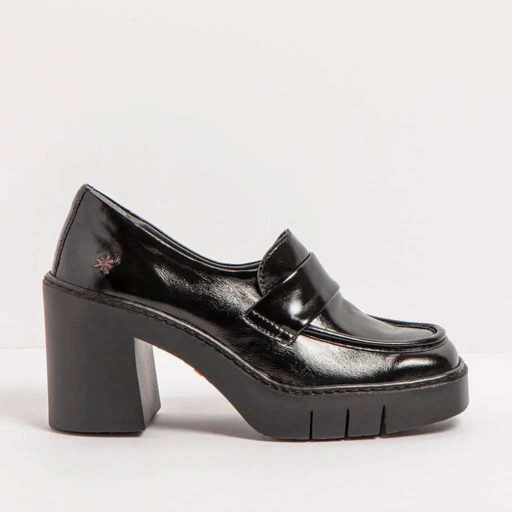 Classic Footwear Grippy Traction Art | Women'S Casual Shoes | 1972 Nappa Shinny Black/Berna | Black