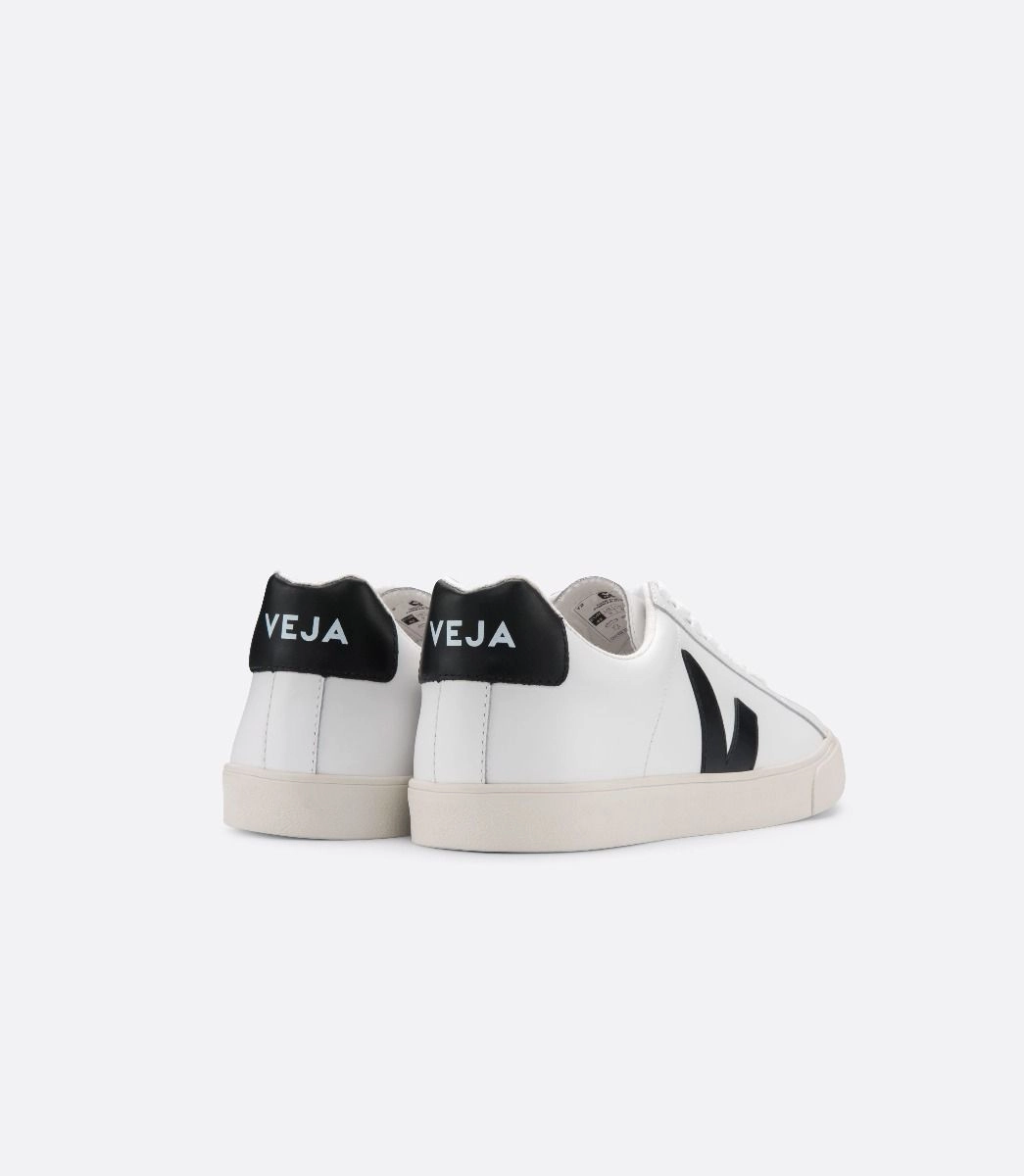 Moisture Wicking Comfortable Footwear Esplar Leather White Black