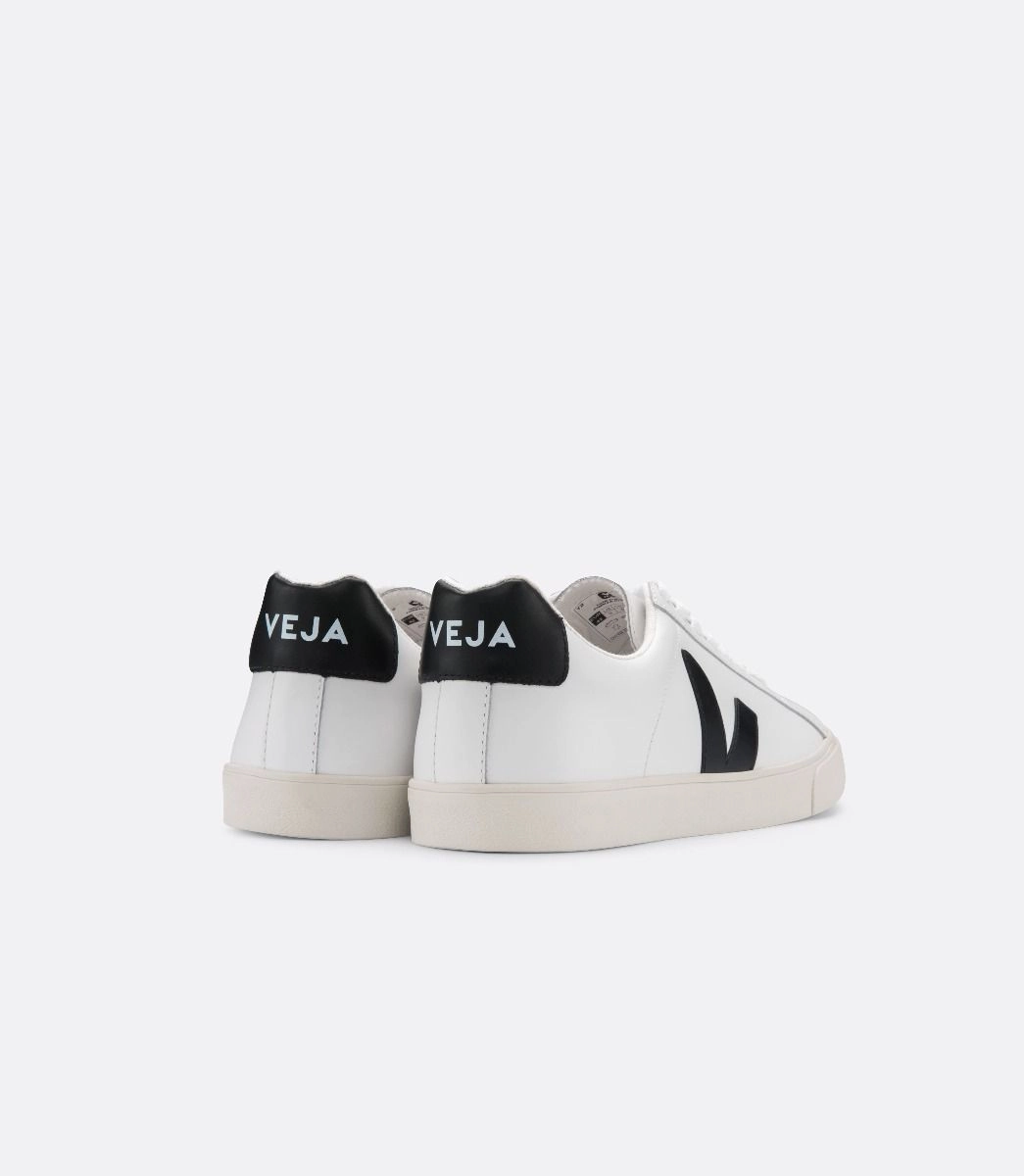 Esplar Leather White Black Orthotic Friendly