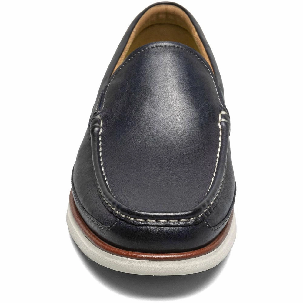 Rugged Sole Florsheim Tropics Navy Moc Toe Venetian Slip On Shoes