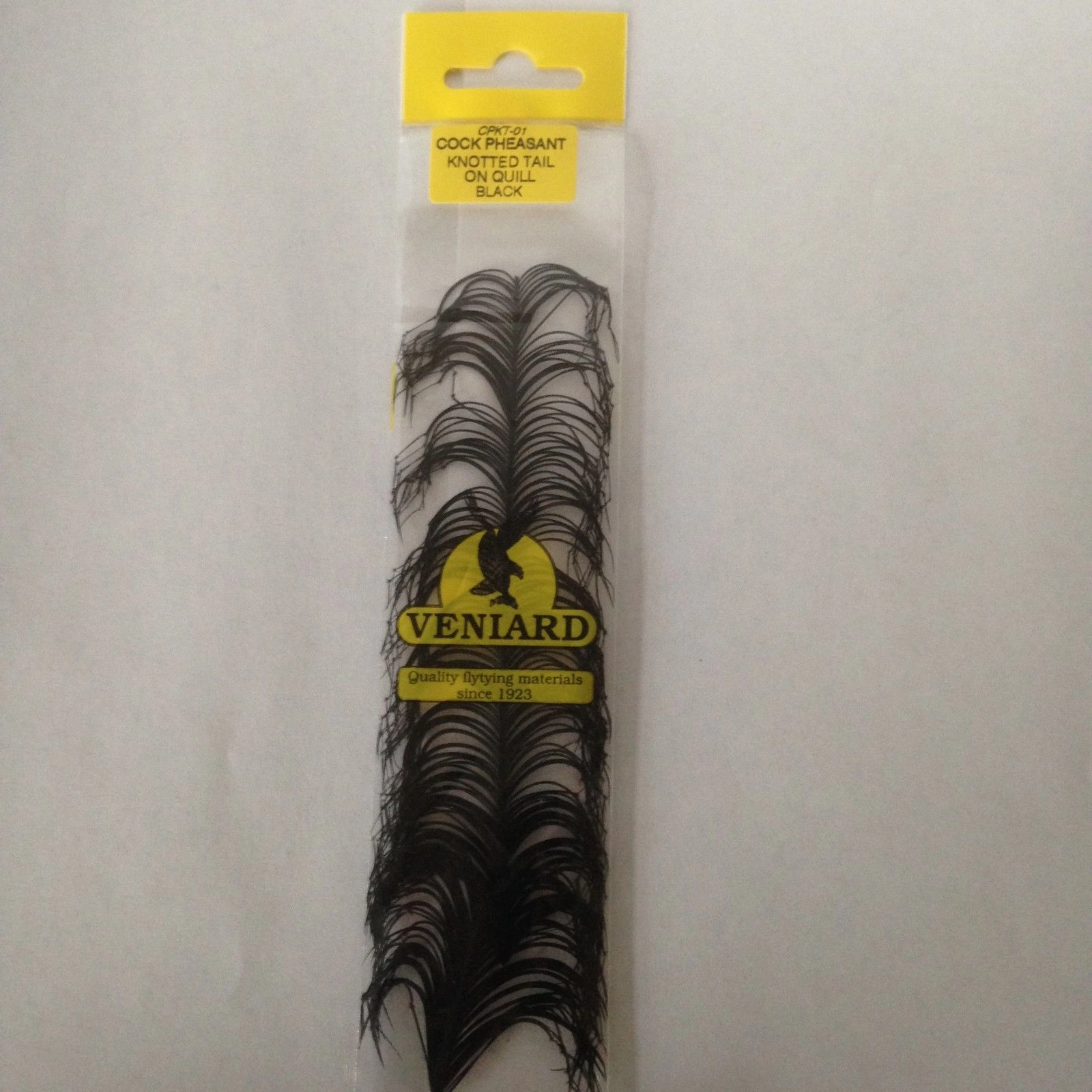 Cock Pheasant Knotted Tail on Quill - Veniard