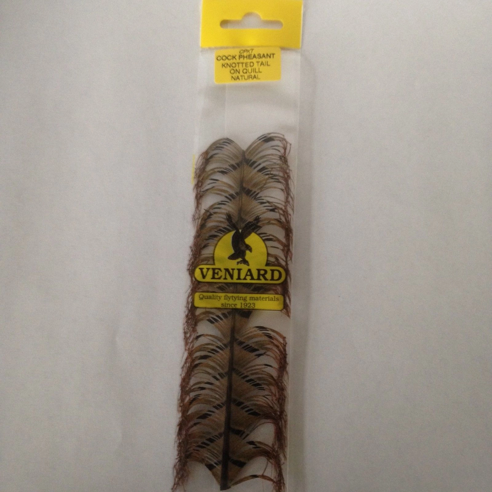 Cock Pheasant Knotted Tail on Quill - Veniard