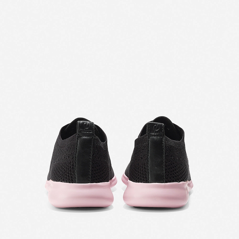 Cole Haan 2.Zer?grand Stitchlite Black Knit/Lilac Modern Classic Standing Shoes