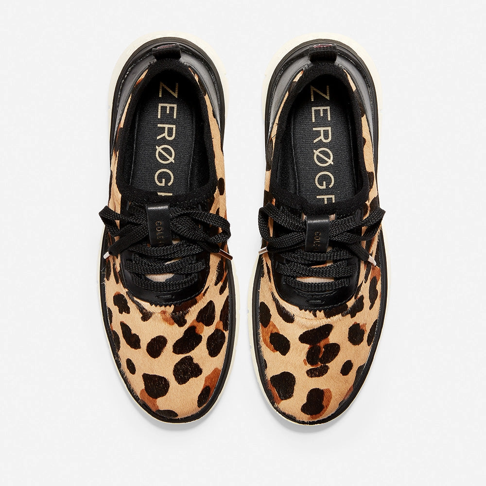Shock Absorbing Minimal Footwear Cole Haan Generation Zer?grand Lace Up Jaguar Haircalf/Black/Gold/Ivory