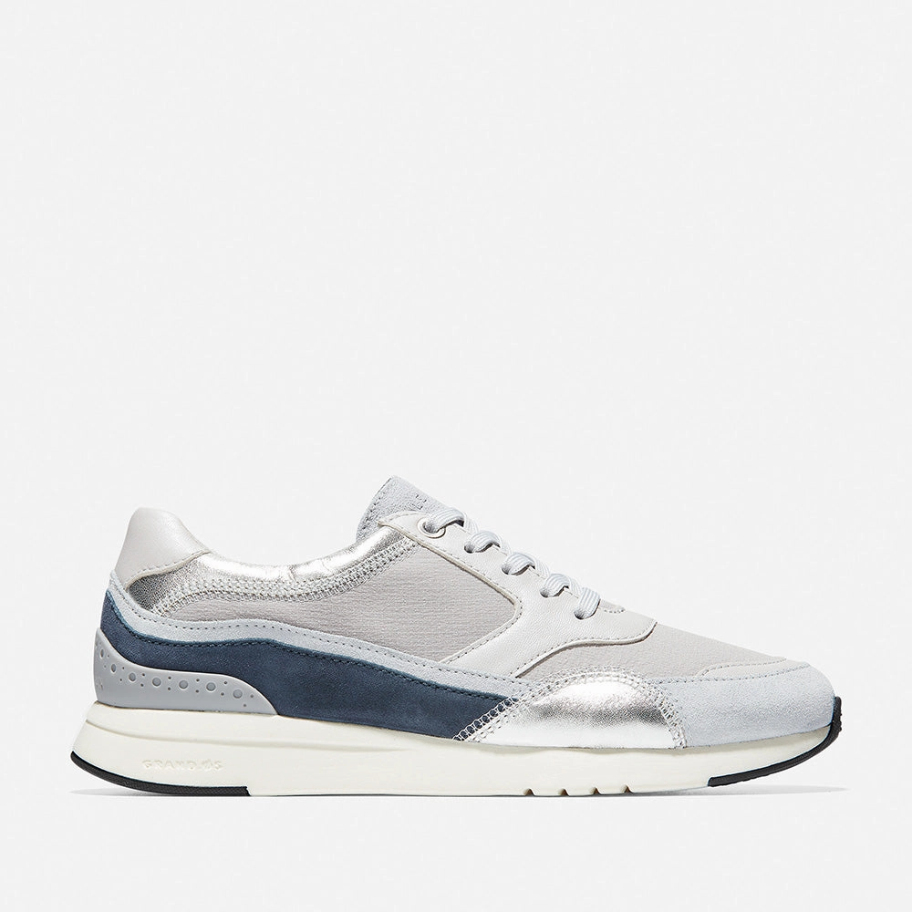 Comfortable Footwear Functional Footwear Cole Haan Grandpr? Downtown Runner Micro Chip/Sleet/Ombre Blue/Halogen Blue/Optic White Size 9.5
