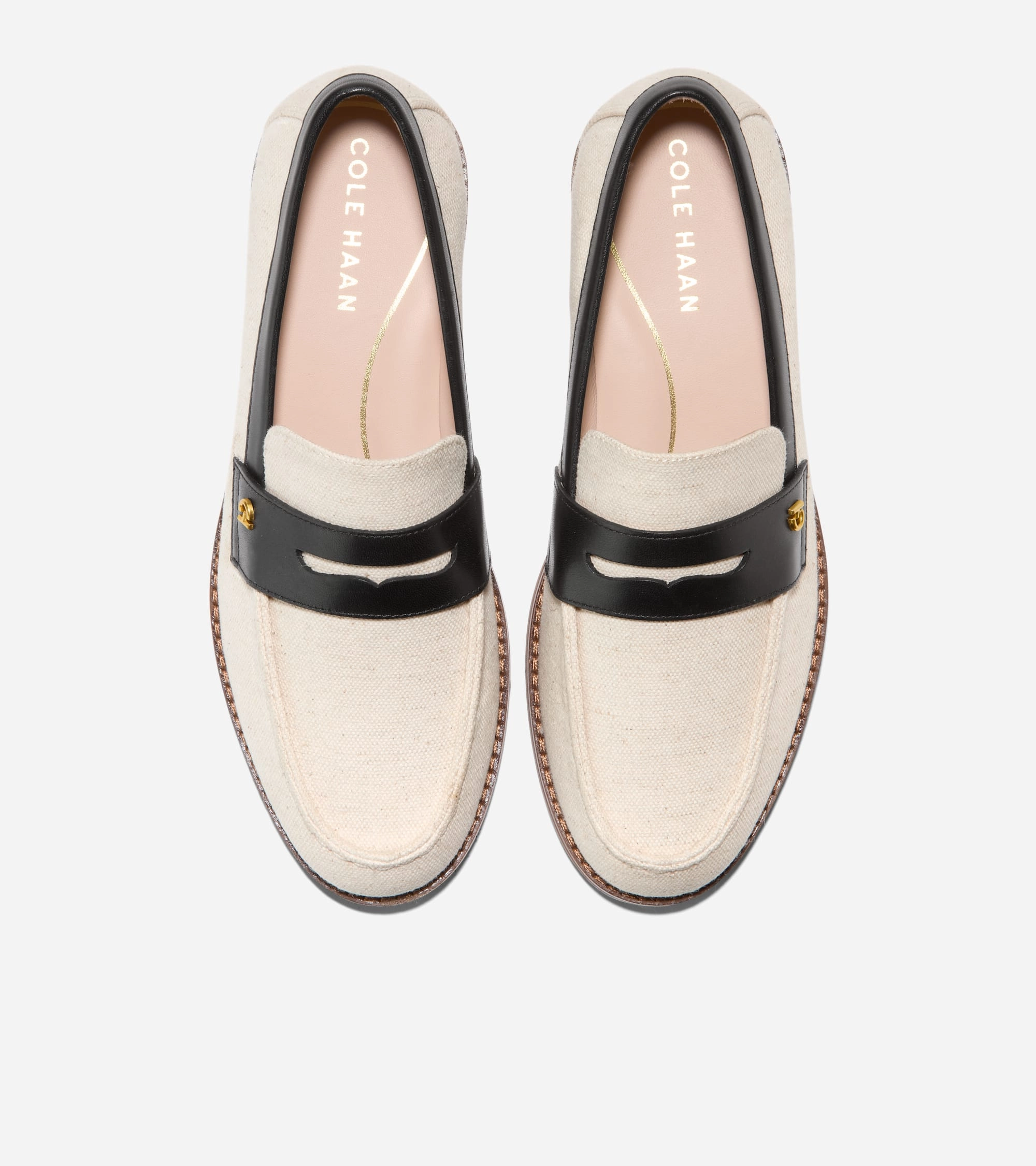 Cole Haan Women'S Lux Pinch Penny Loafers Orthotic Friendly Shock Absorbing