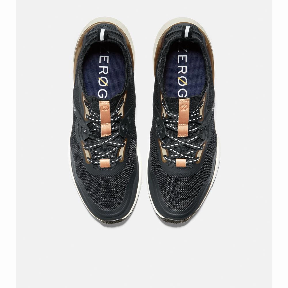 Cole Haan Zer?grand Overtake Runner Grey Pinstripe Waterproof Chic Footwear