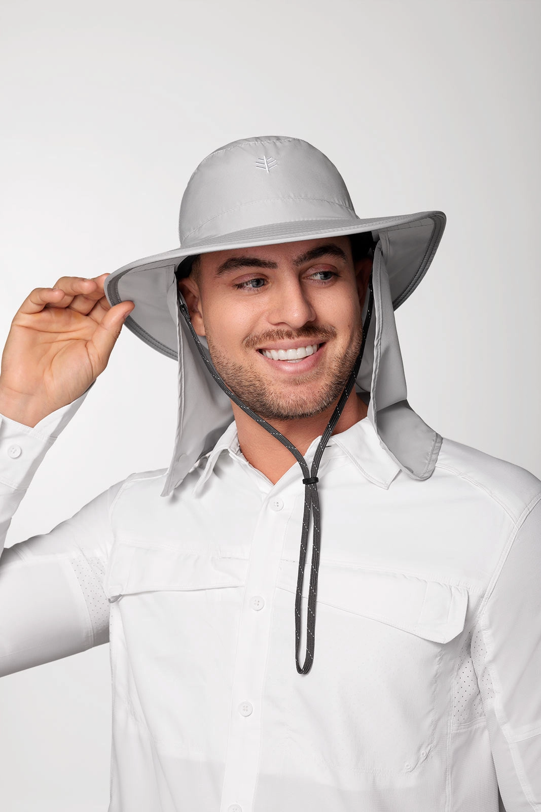 Convertible Boating Hat | Light Grey