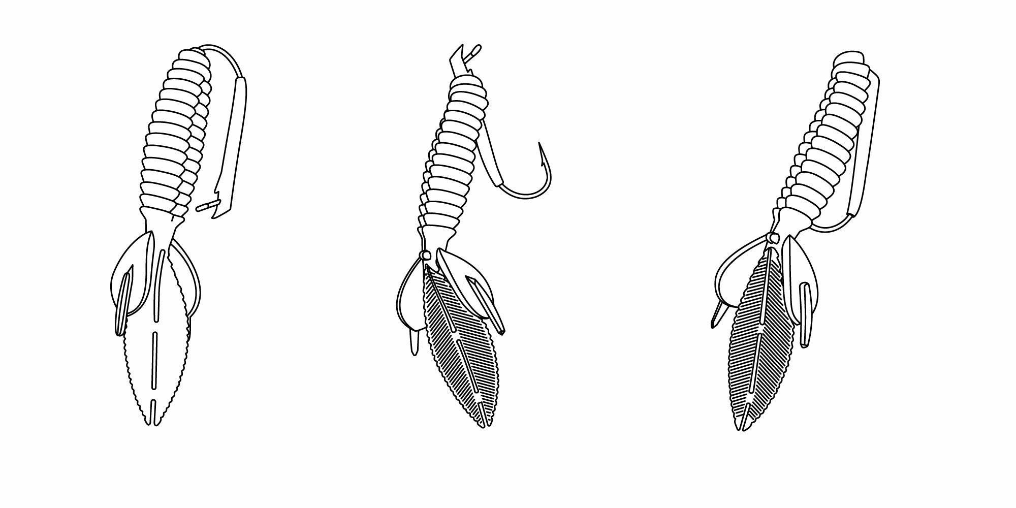 Core Tackle Ozark Rig - 3 Pack