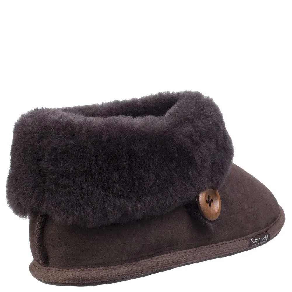 Cotswold Wotton Sheepskin Bootie Everyday Sneakers Orthotic Friendly