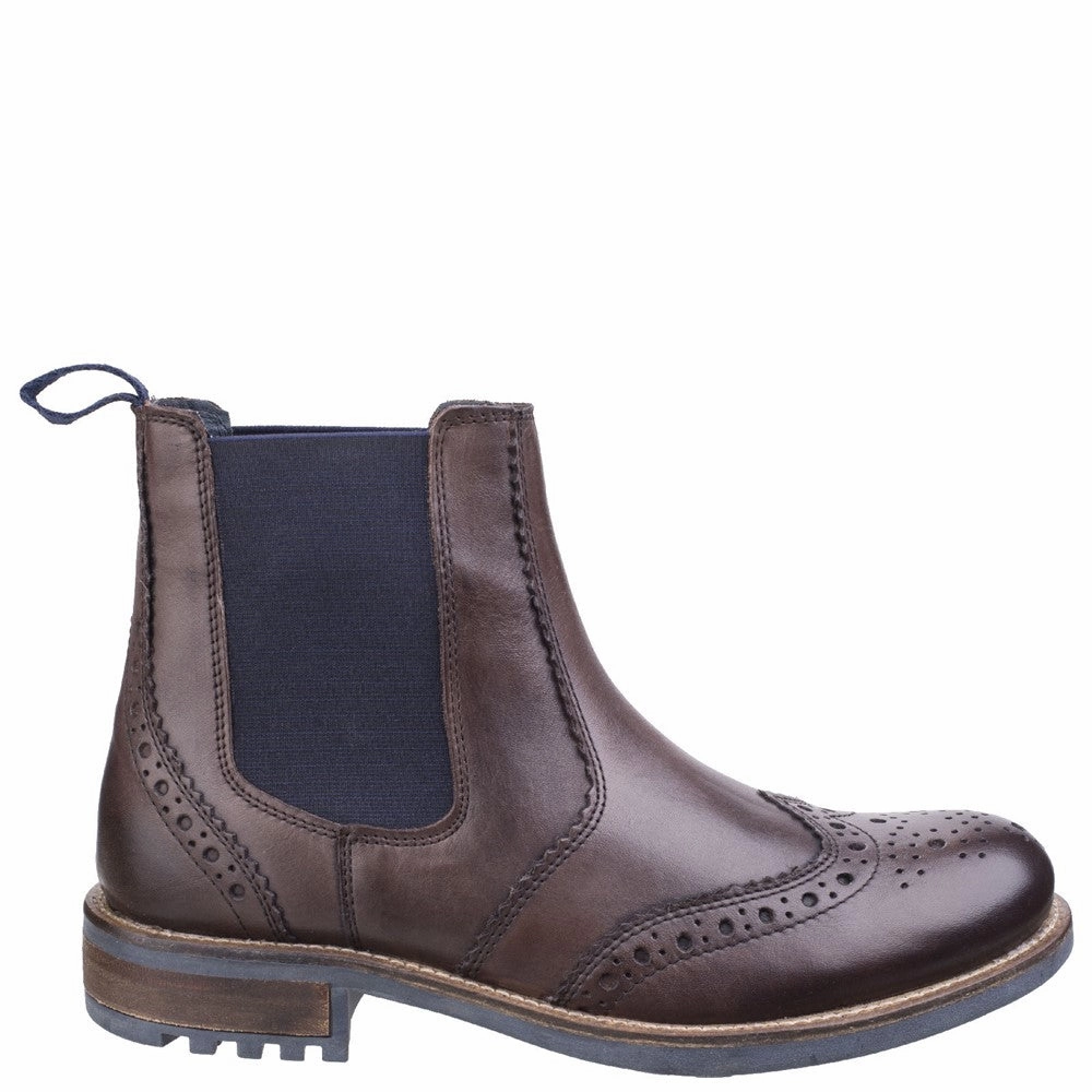 Cotswold Cirencester Chelsea Brogue Comfort Shoes Cushioned