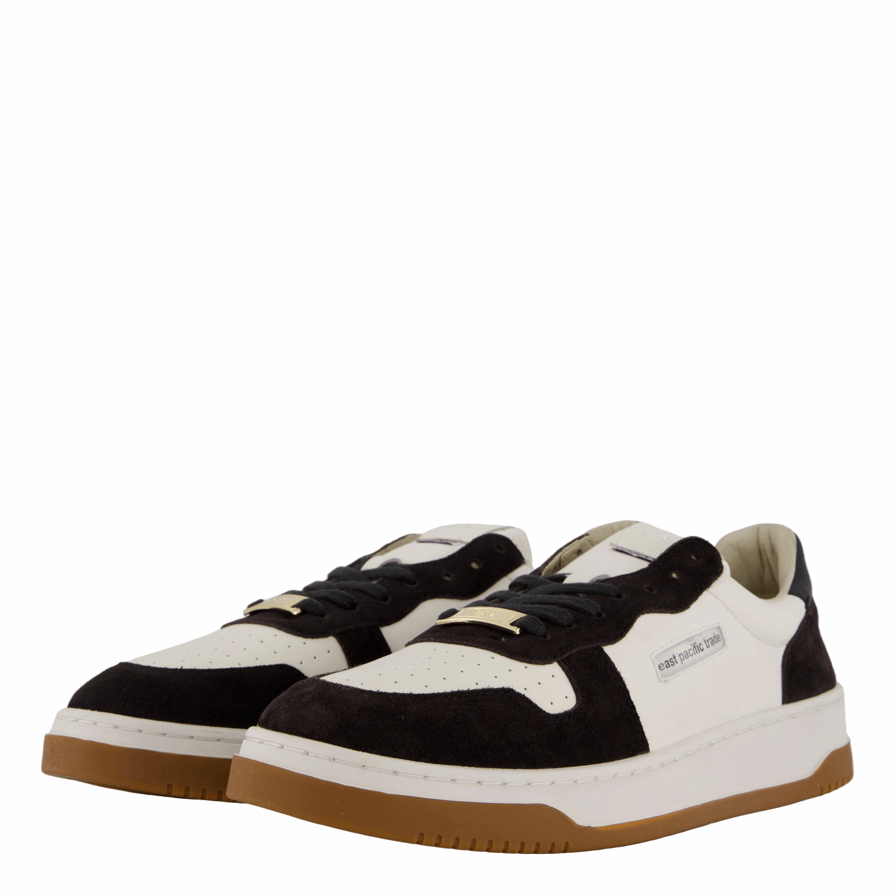Court Charcoal White Gum Slip On Shoes Rugged