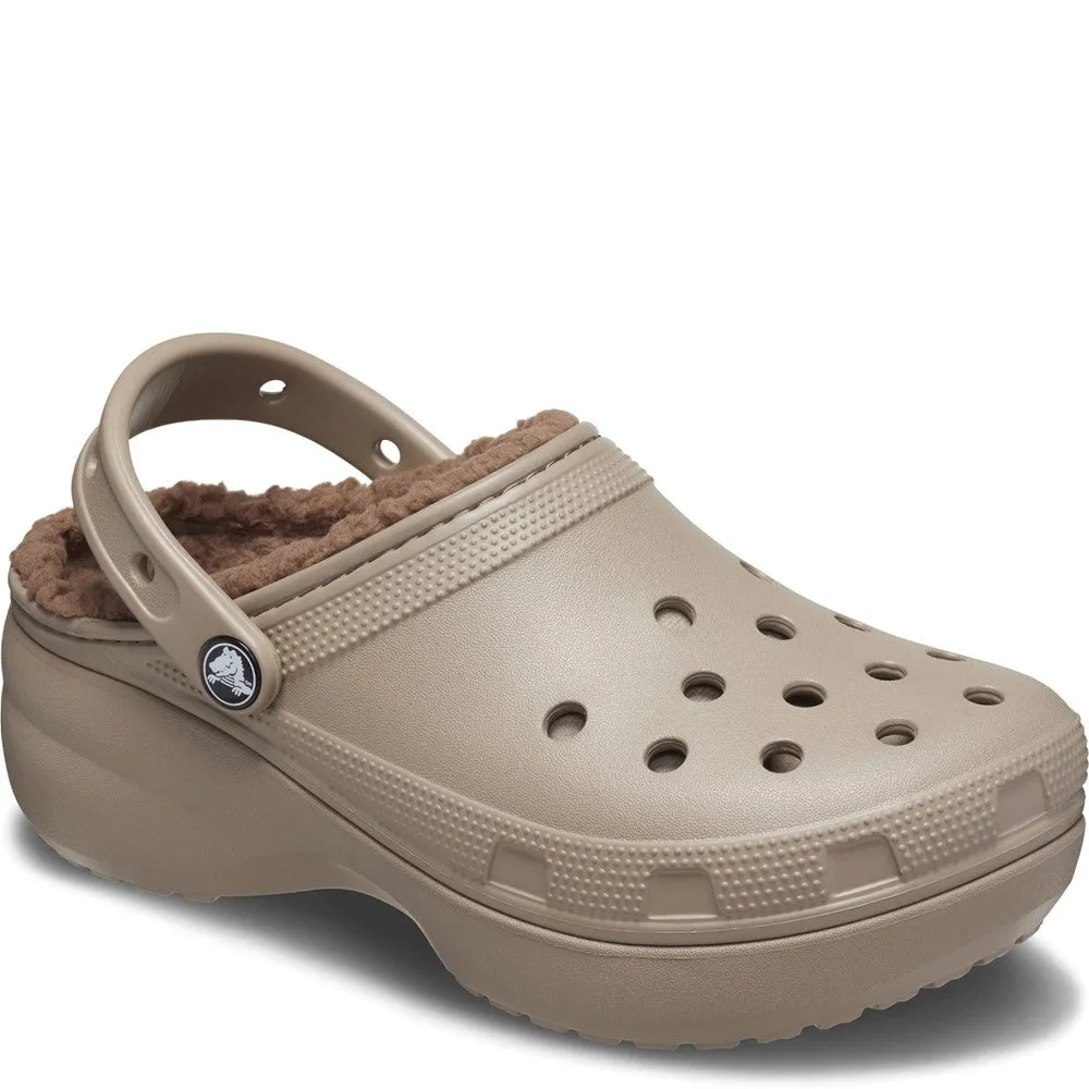 Crocs Classic Platform Lined Clog Timeless Slip Resistant