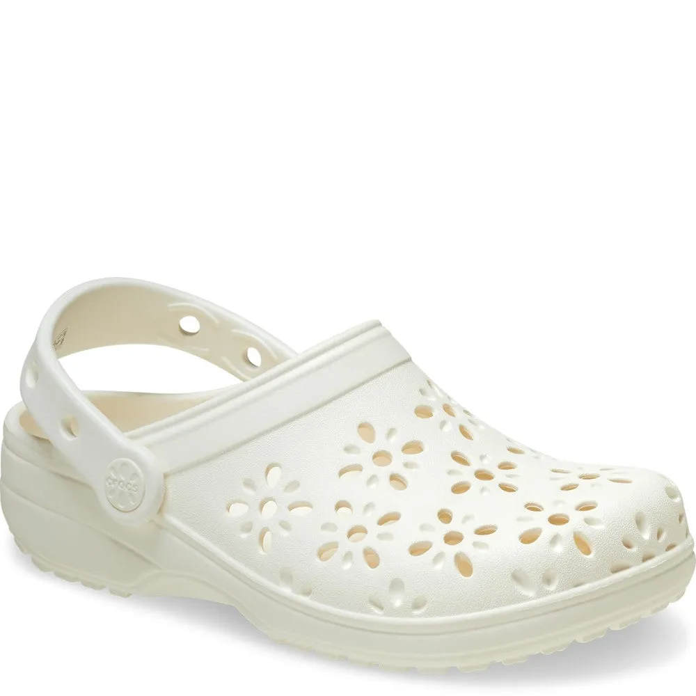Ergonomic Sole Crocs Unisex Classic Floral Cut Out Clog