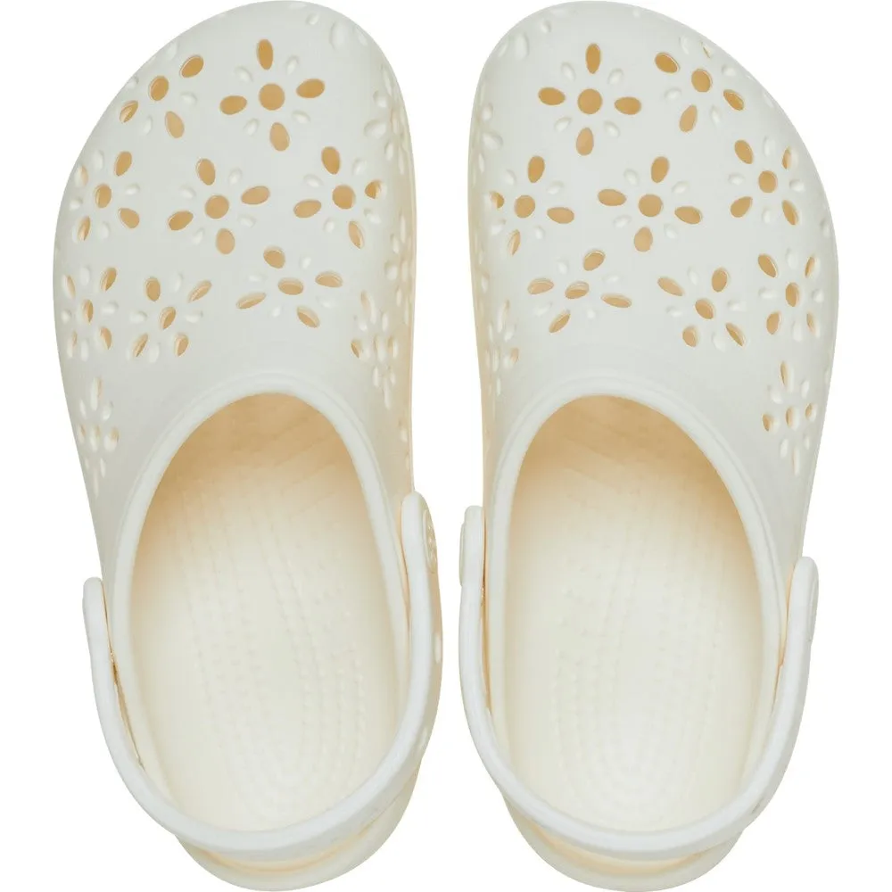 Crocs Unisex Classic Floral Cut Out Clog Ergonomic Arch Support