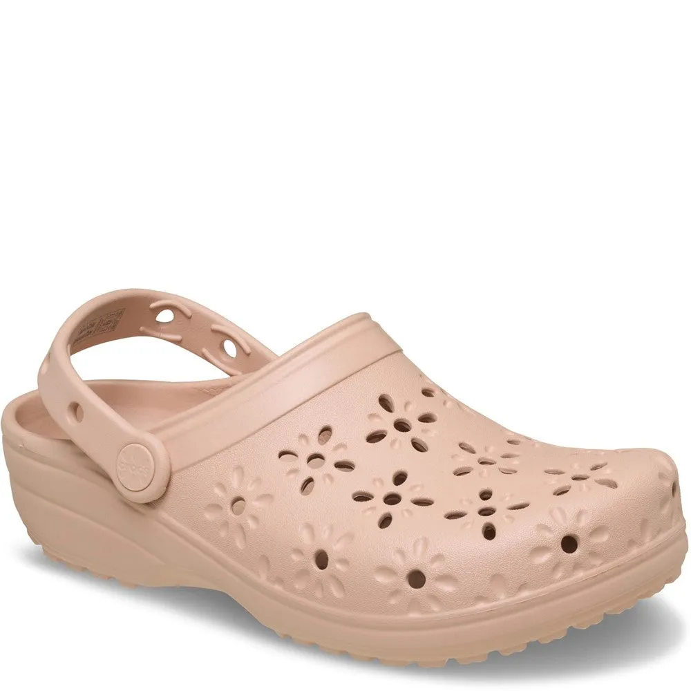 Crocs Unisex Classic Floral Cut Out Clog Minimalist Shoes