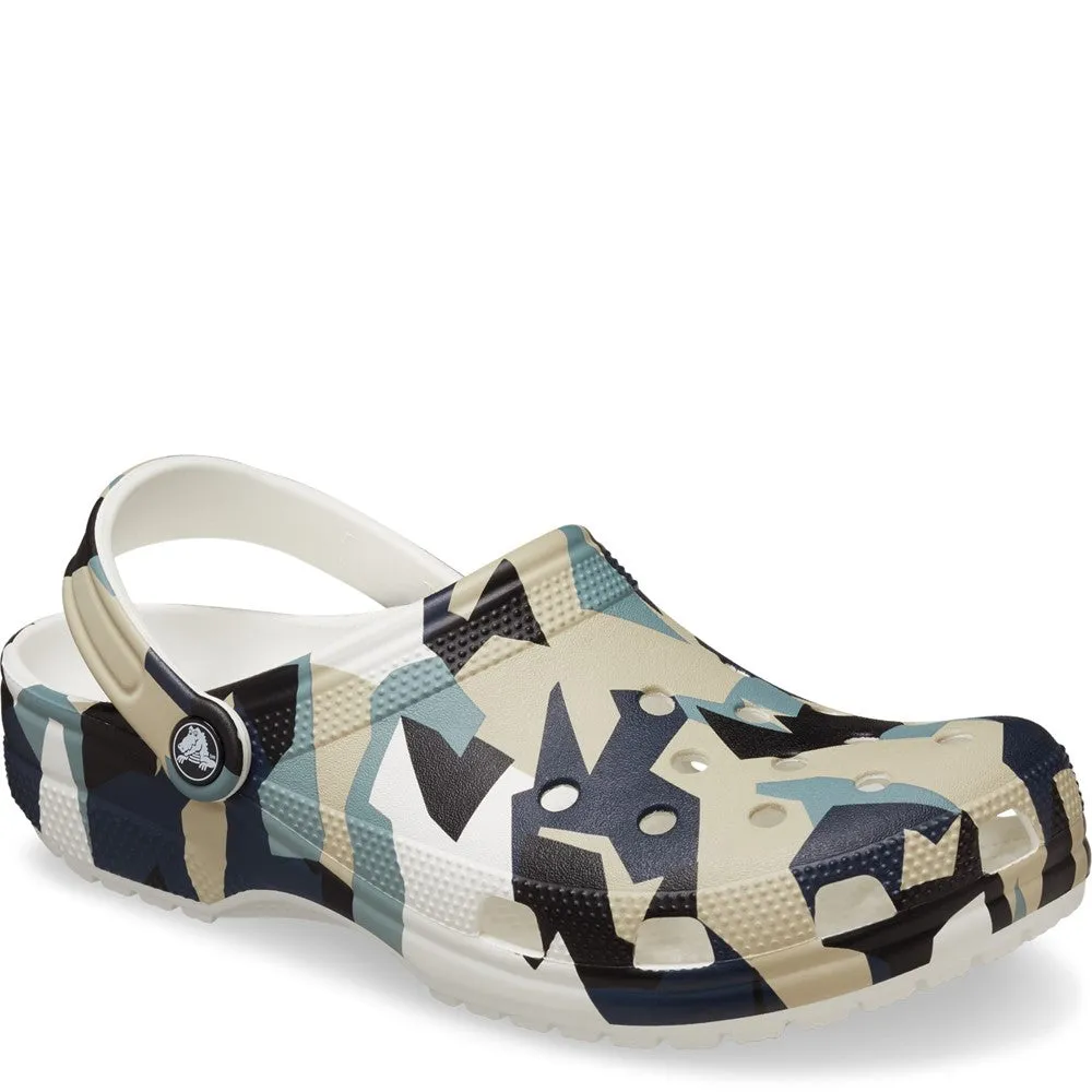 Crocs Unisex Classic Graphic Clog Wide Fit