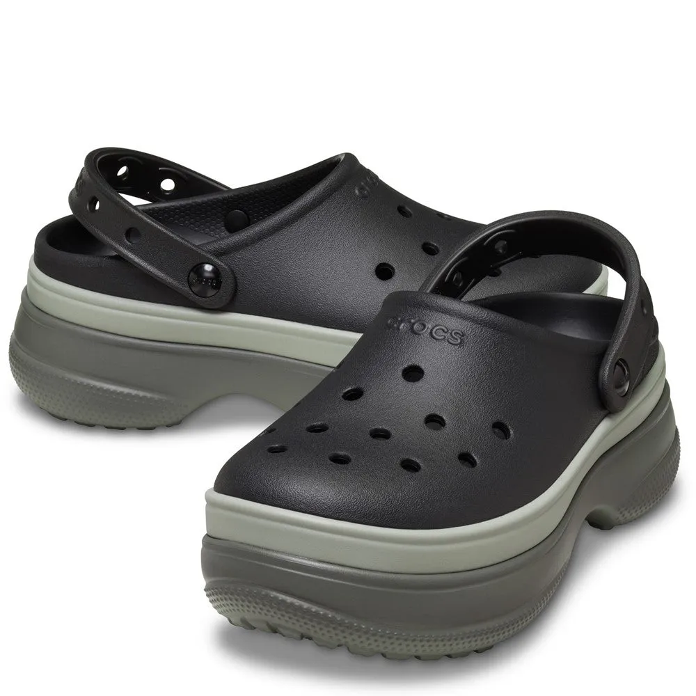 Crocs Unisex Classic Stacked Clog Shock Absorbing Casual Comfort