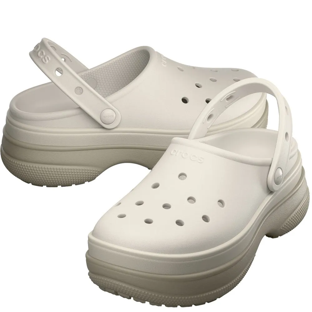 Crocs Unisex Classic Stacked Clog Minimal Footwear Functional Footwear