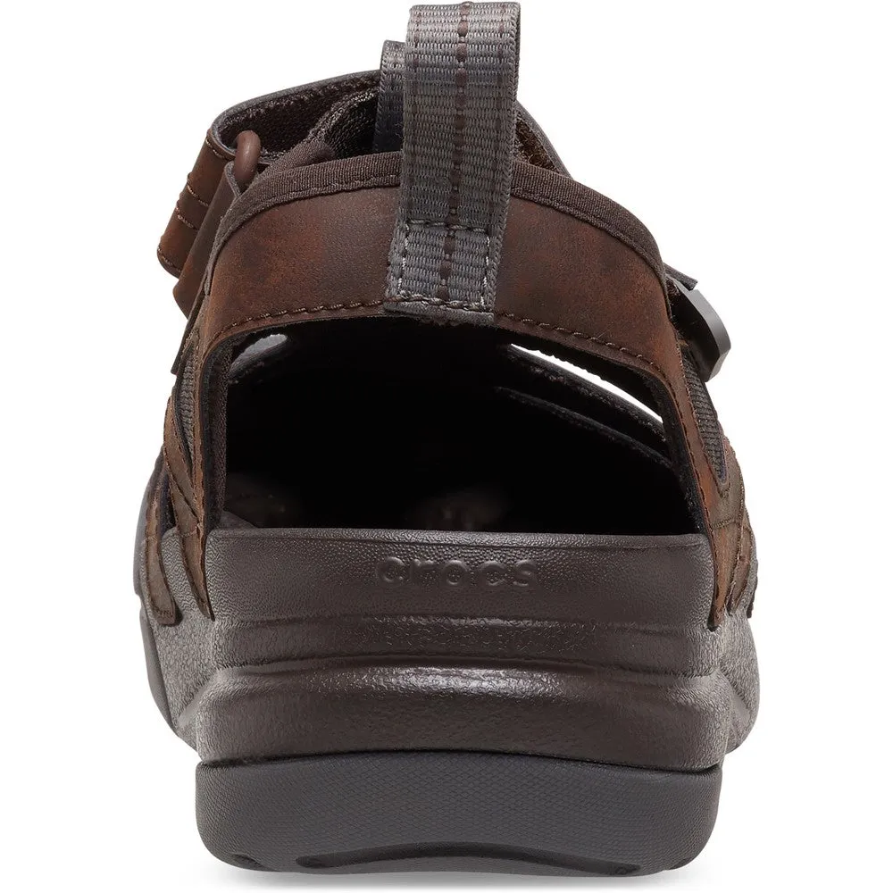Water Resistant Quick Dry Crocs Unisex Yukon Fisherman Sandals