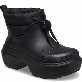 Wide Fit Shock Absorbing Crocs Unisex Stomp Puff Boot