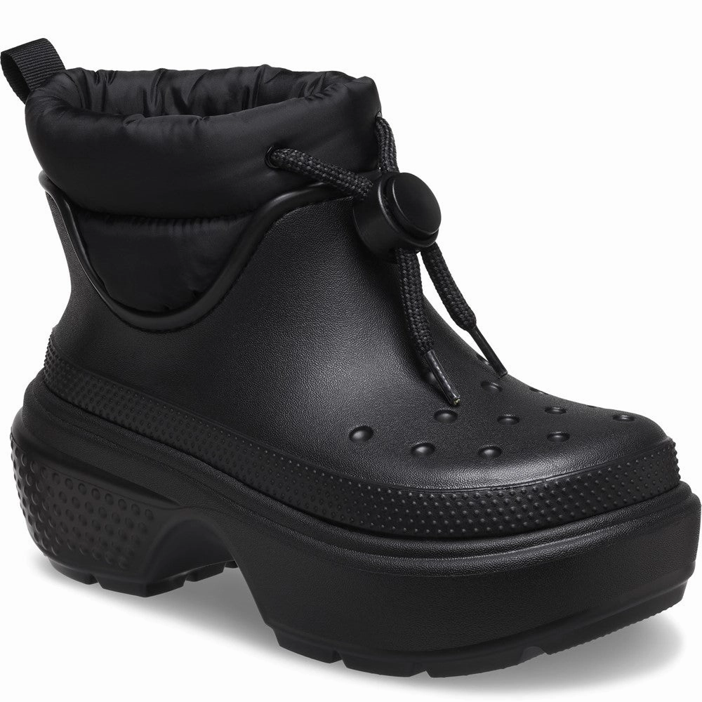 Wide Fit Shock Absorbing Crocs Unisex Stomp Puff Boot