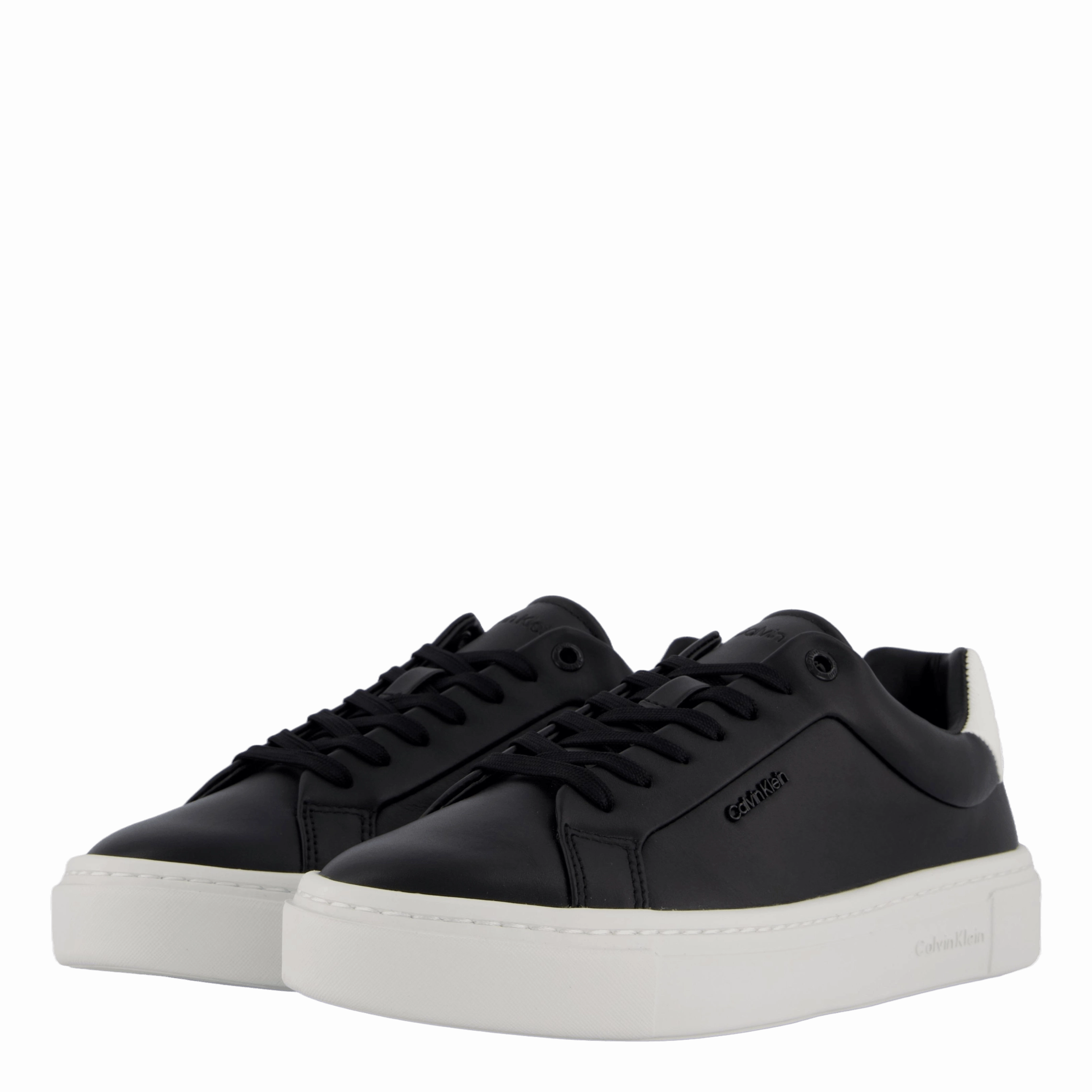 Cupsole Lace Up W/Ml Lth Ck Black Easy On/Off Essential Footwear
