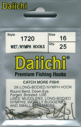 Daiichi 1720 3xl Nymph Hook 25 pack