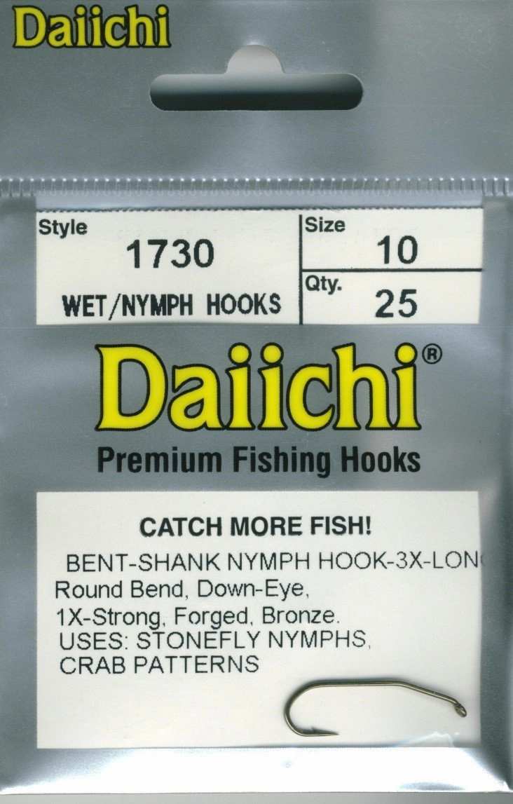 Daiichi 1730 3xl Stonefly Nymph Hook 25 pack