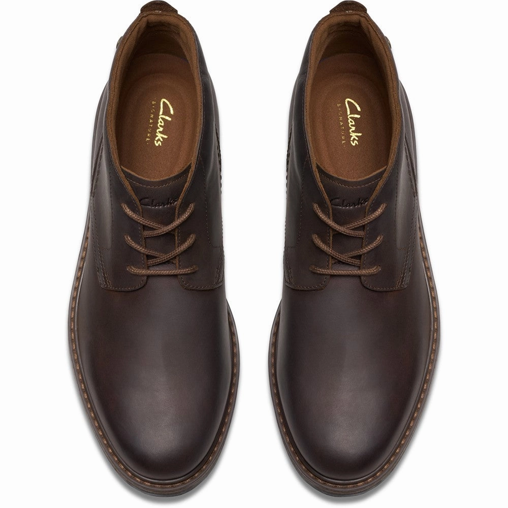 Clarks Newford Mid Boots Cushioned Insoles Slip Resistant Work