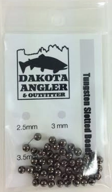Dakota Angler and Outfitter Tungsten Slotted Beads 50 Pack