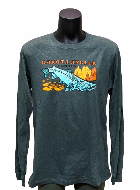 Dakota Angler Men's Underwood Logo Long Sleeve T-Shirt