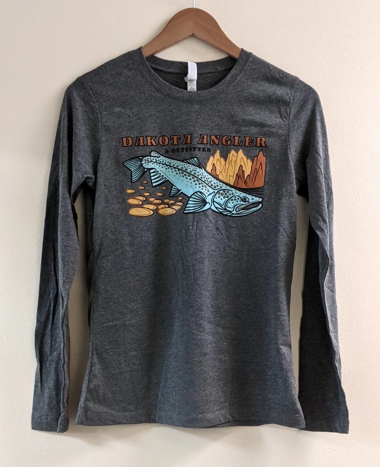 Dakota Angler Women's Underwood Logo Long Sleeve T-Shirt