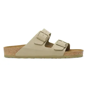 Birkenstock | Unisex Sandals | Arizona Birko Flor Faded Khaki | Khaki Moisture Wicking