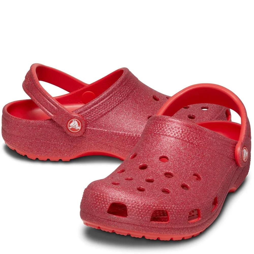 Arch Support Versatile Style Crocs Unisex Classic Glitter Clog