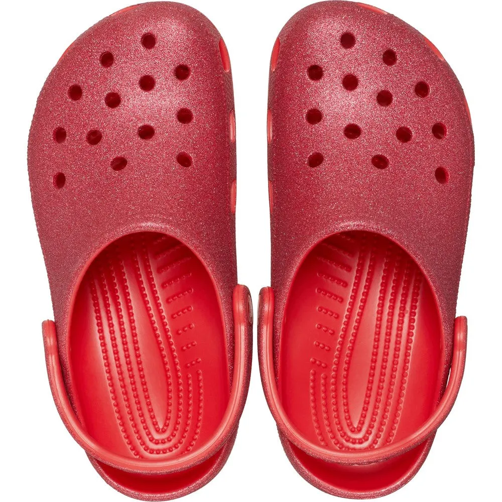 Statement Footwear Shock Absorbing Crocs Unisex Classic Glitter Clog