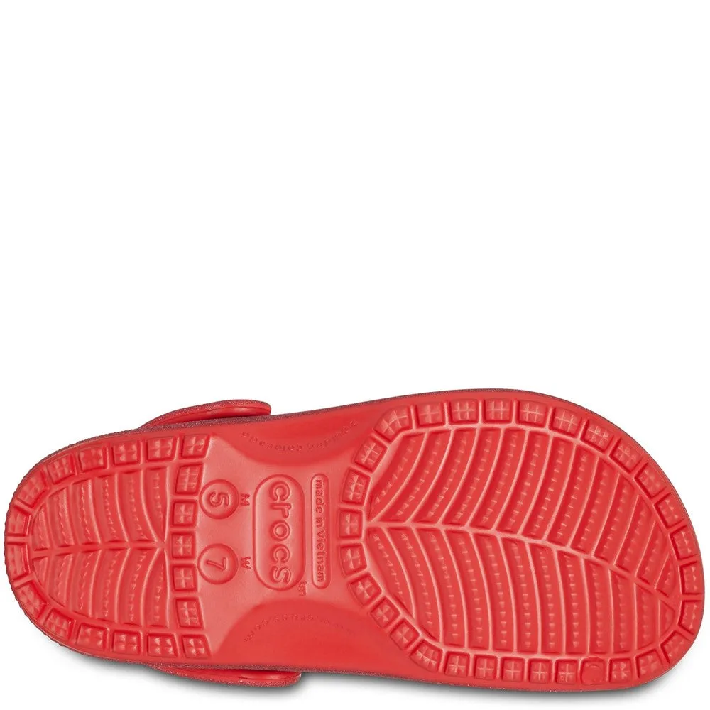 Crocs Unisex Classic Glitter Clog Streetwear Footwear