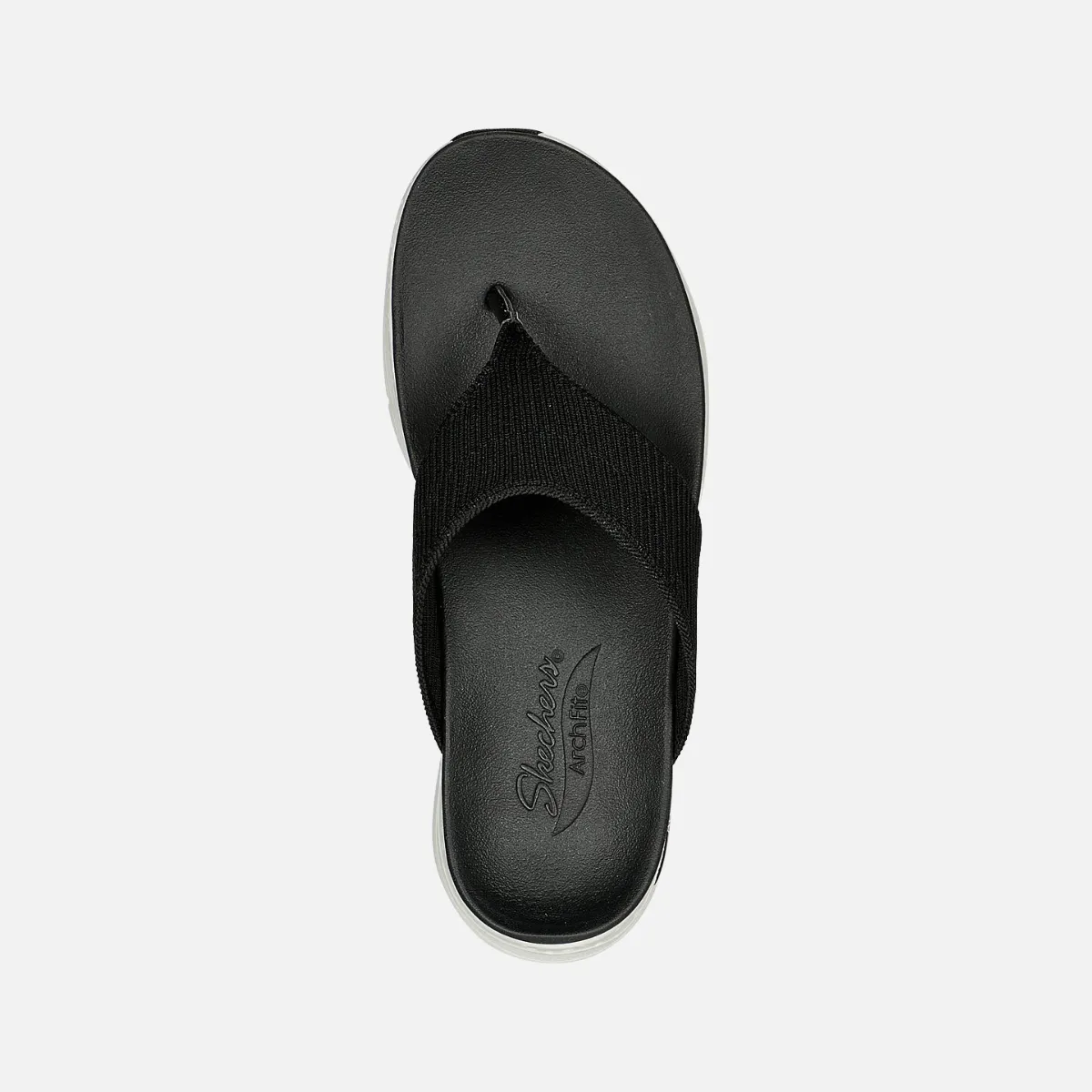 Comfort Shoes Skecher Ach-Fit Easy Day Women Slipper -Black