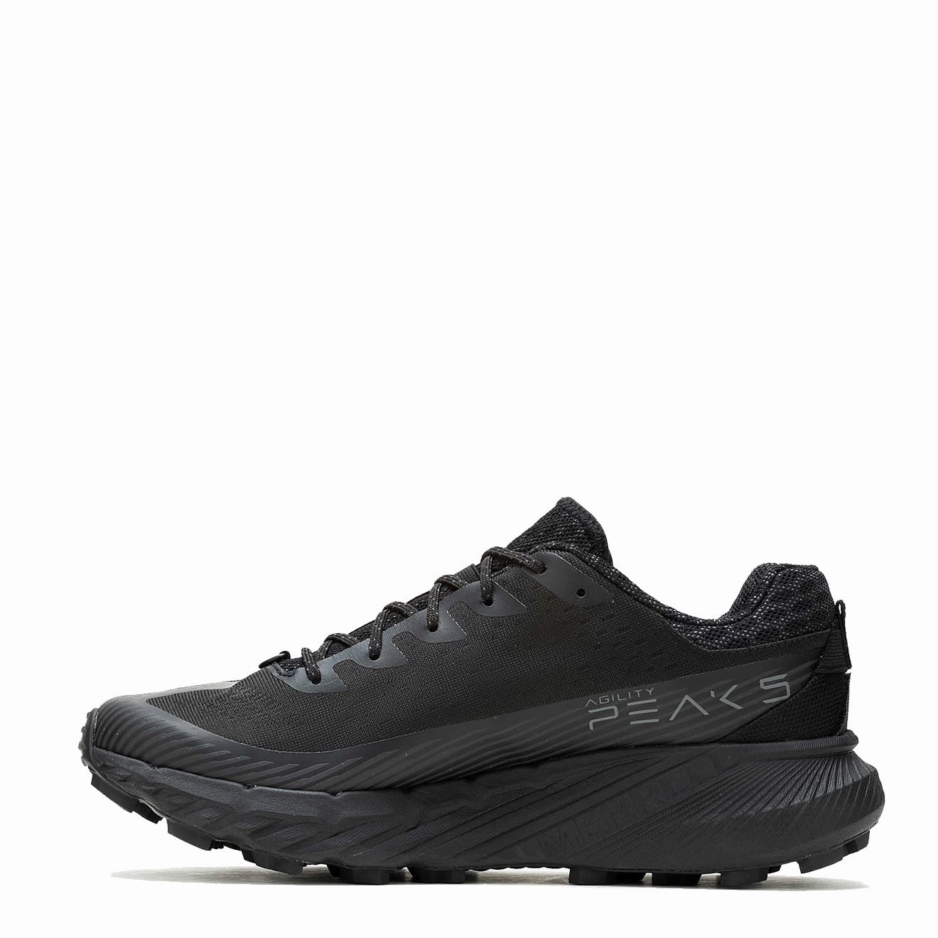 Merrell Agility Peak 5 Trainer Black/Black Breathable Mesh Shock Absorbing