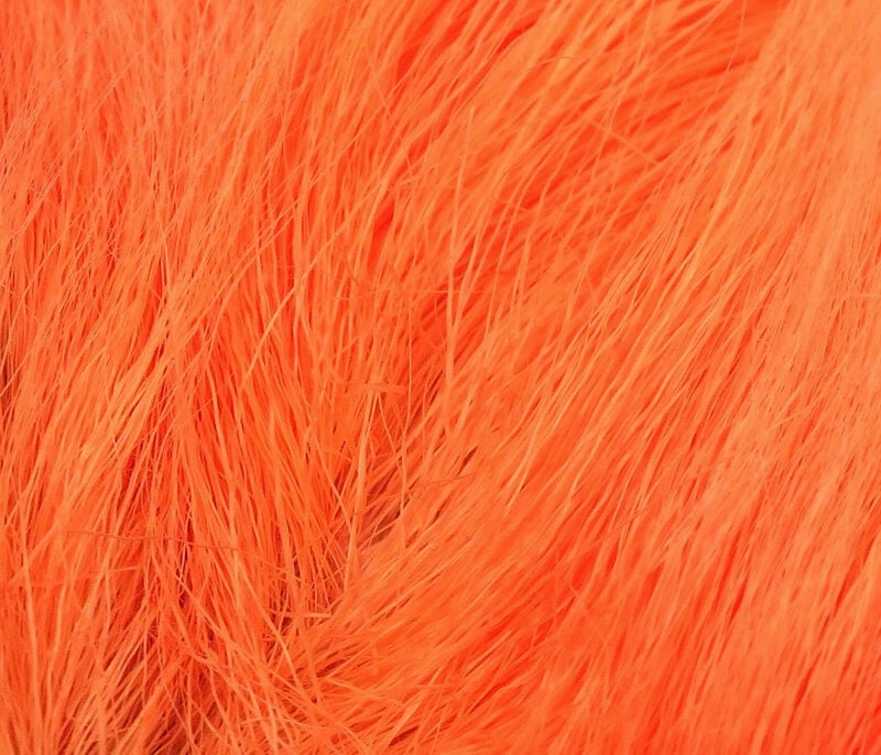 Deer Belly Hair Dyed over White