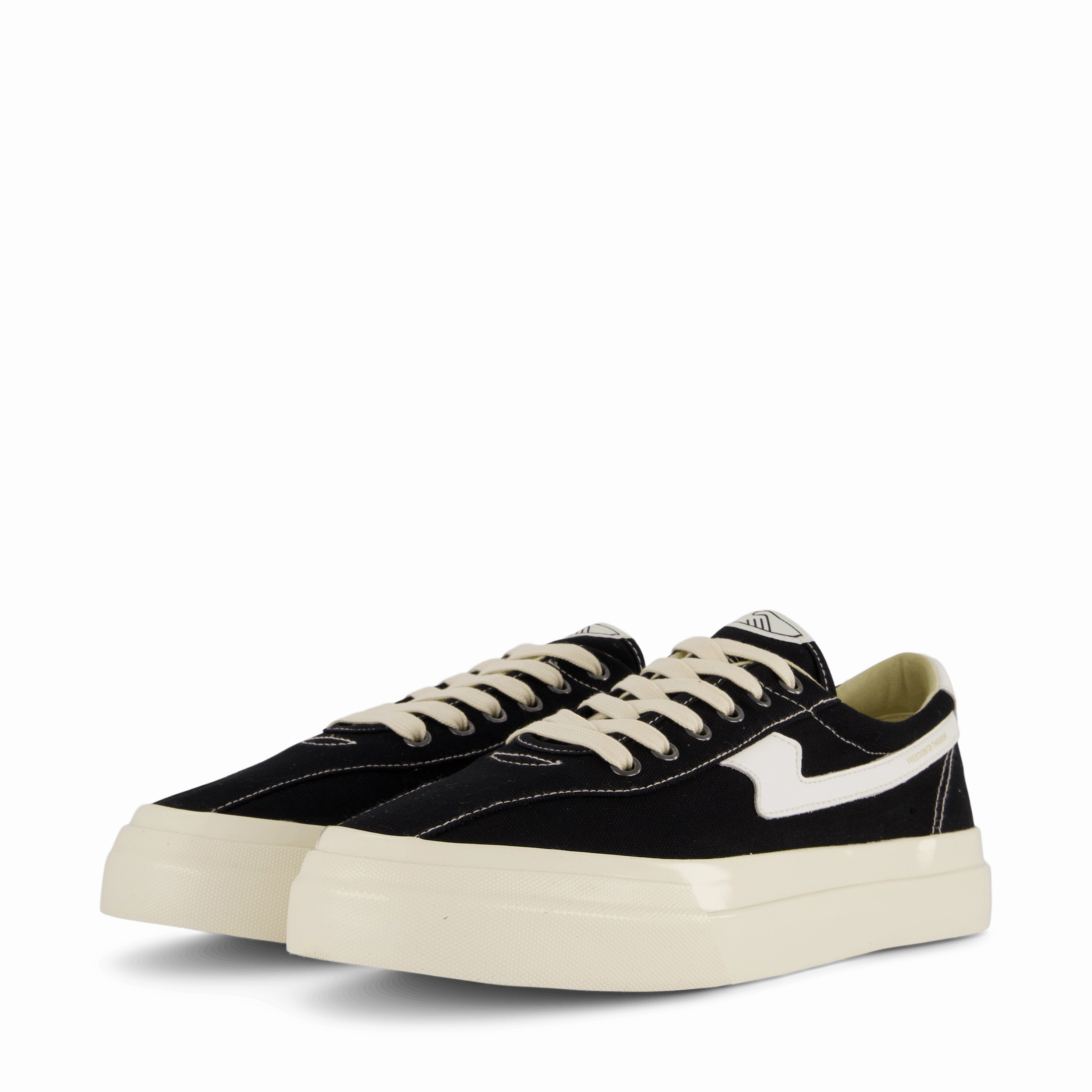 Dellow S-Strike Canvas Blk/Wht Walking Shoes Supportive Shoes