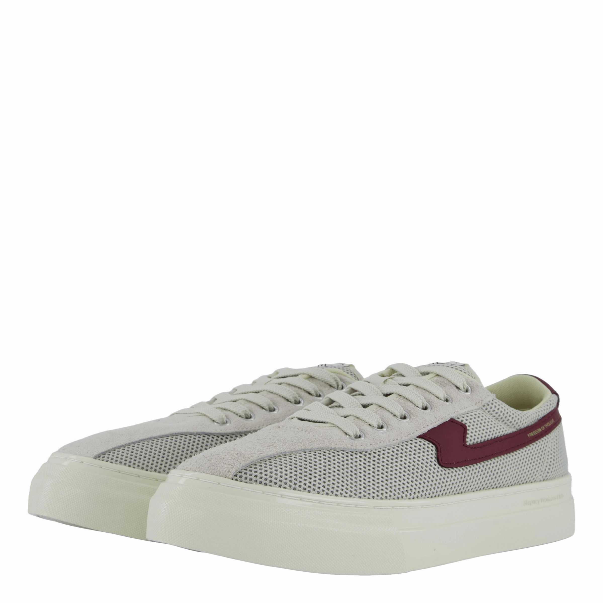 Dellow S-Strike Cup Tennis Mes Ecru & Red Secure Fit Easy On/Off