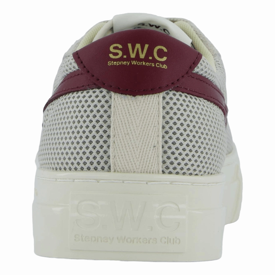Dellow S-Strike Cup Tennis Mes Ecru & Red Minimal Footwear