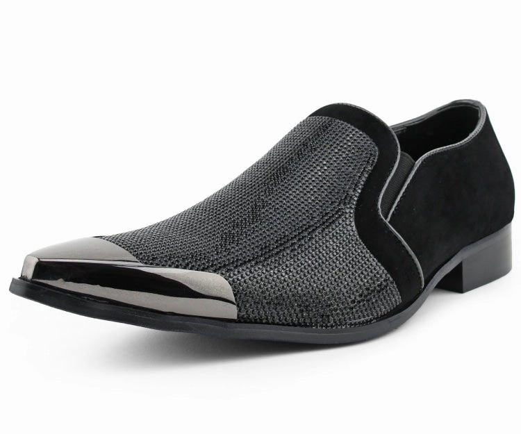 Dezzy Black Comfort Heel Canvas Shoes