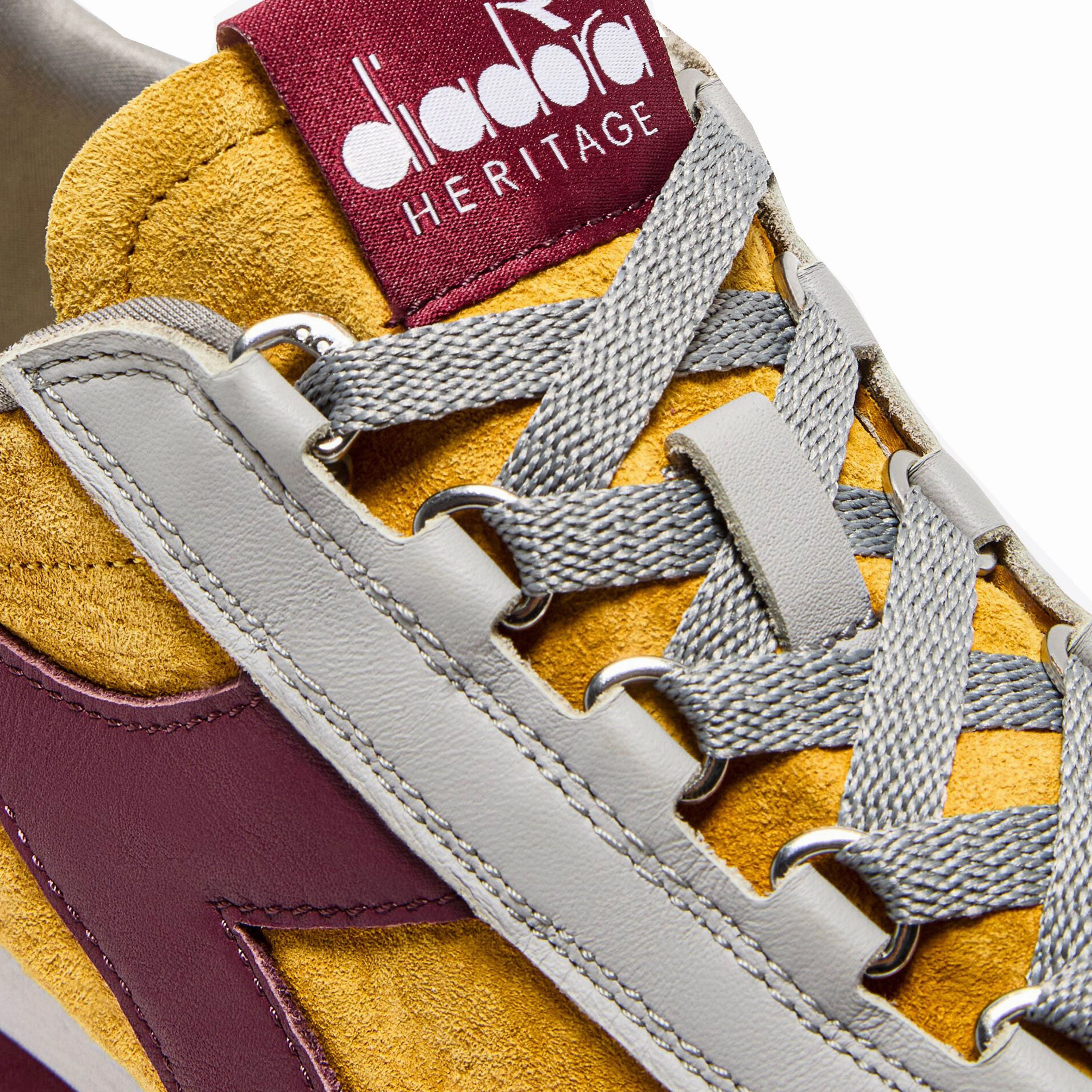 Leather Shoes Diadora Equipe 75 Sw Trainer Yellow Freesia