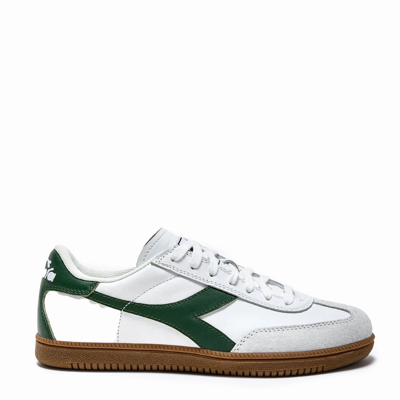 Sporty Style Recycled Materials Diadora Trainer White / Foliage Green