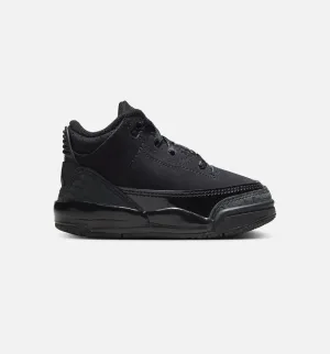 Air Jordan 3 Retro Black Cat Infant Toddler Lifestyle Shoe - Black/Dark Charcoal/Black Free Shipping Cloud Comfort Functional Footwear