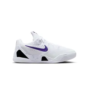 Kids Kobe Ix Low Em 'White Court Purple' Comfort Shoes